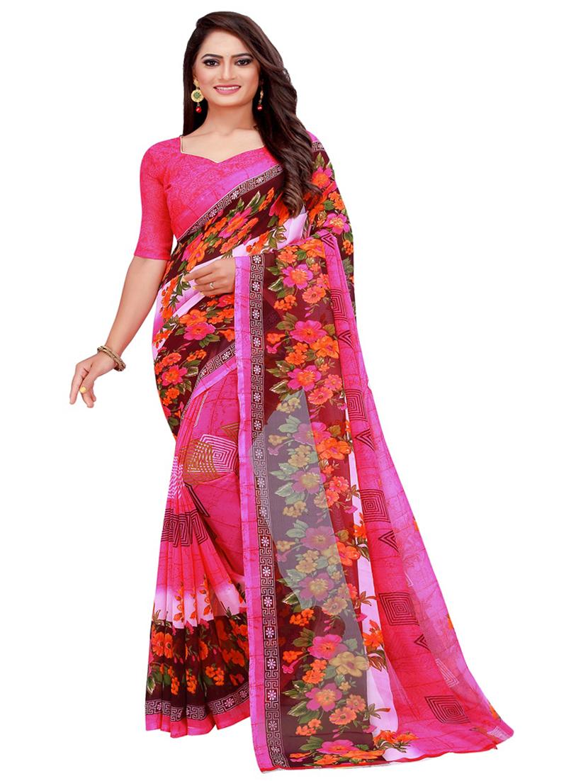 pack of 2 printed sarees - 18501553 - Standard Image - 3
