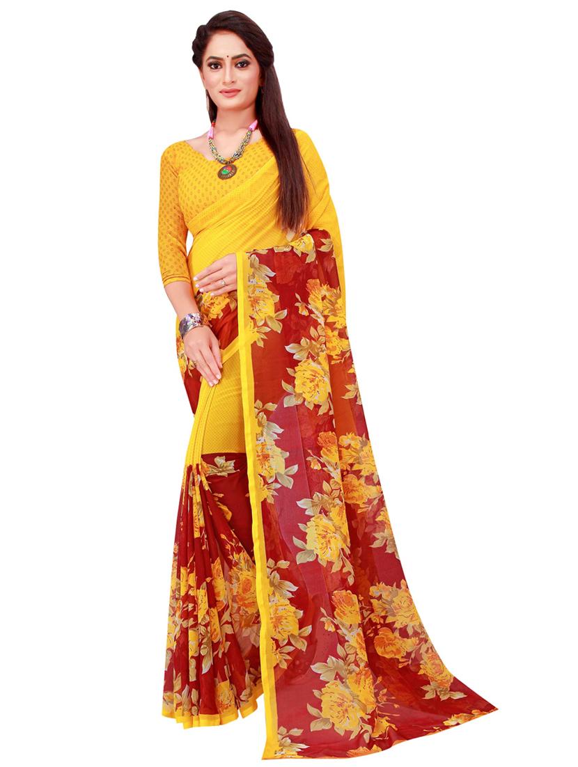 women's saree combo with blouse - 18501564 - Standard Image - 3