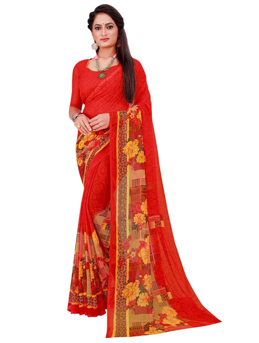 women's saree combo with blouse - 18501642 -  Standard Image - 3