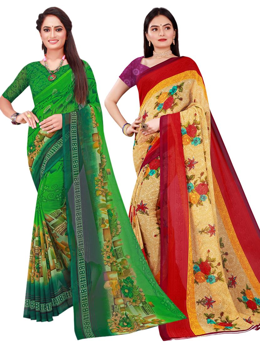 women's saree combo with blouse