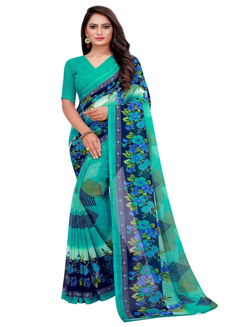 women's saree combo with blouse - 18501672 -  Standard Image - 3