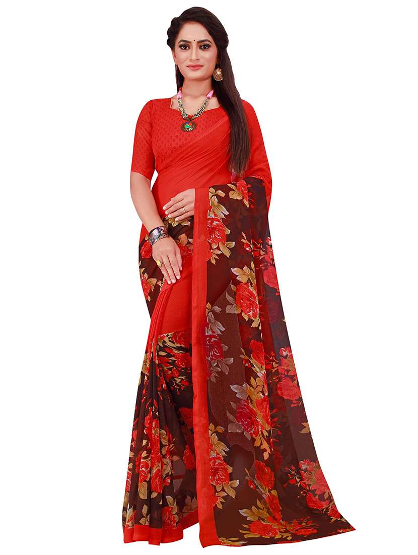 women's saree combo with blouse - 18501839 -  Standard Image - 3
