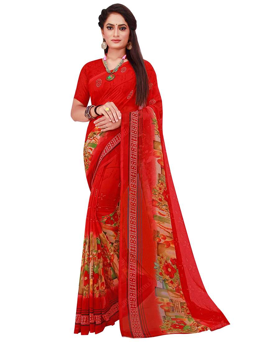 women's saree combo with blouse - 18501851 - Standard Image - 3
