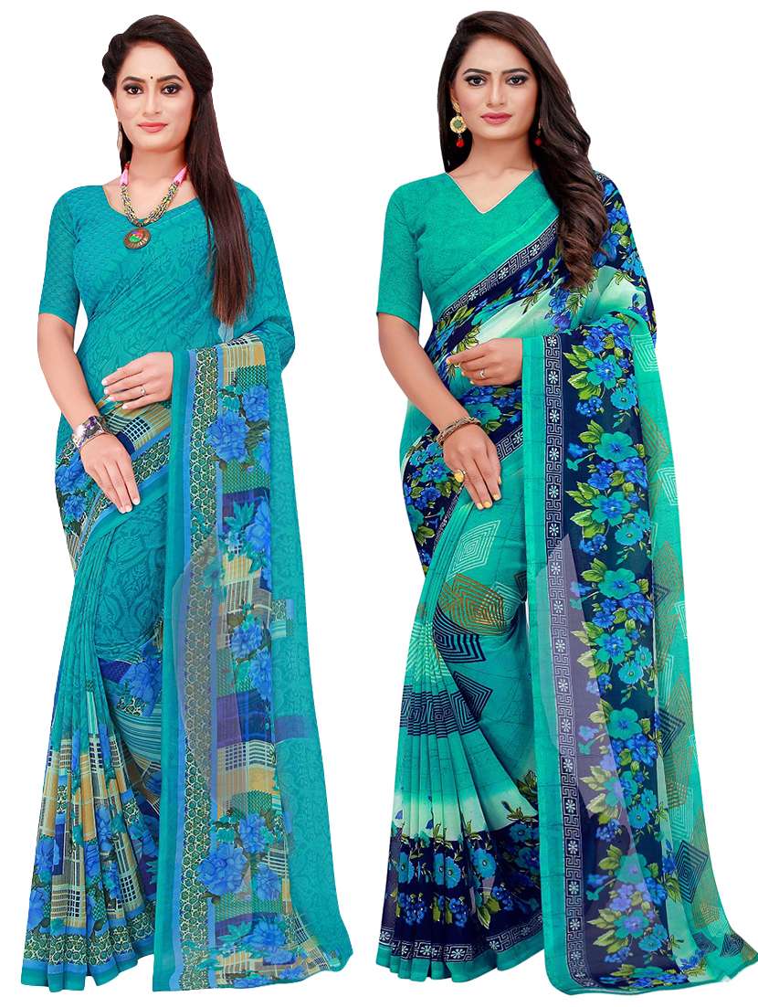 women's saree combo with blouse