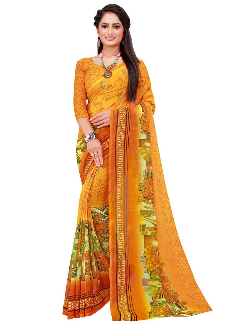 women's saree combo with blouse - 18501941 - Standard Image - 3