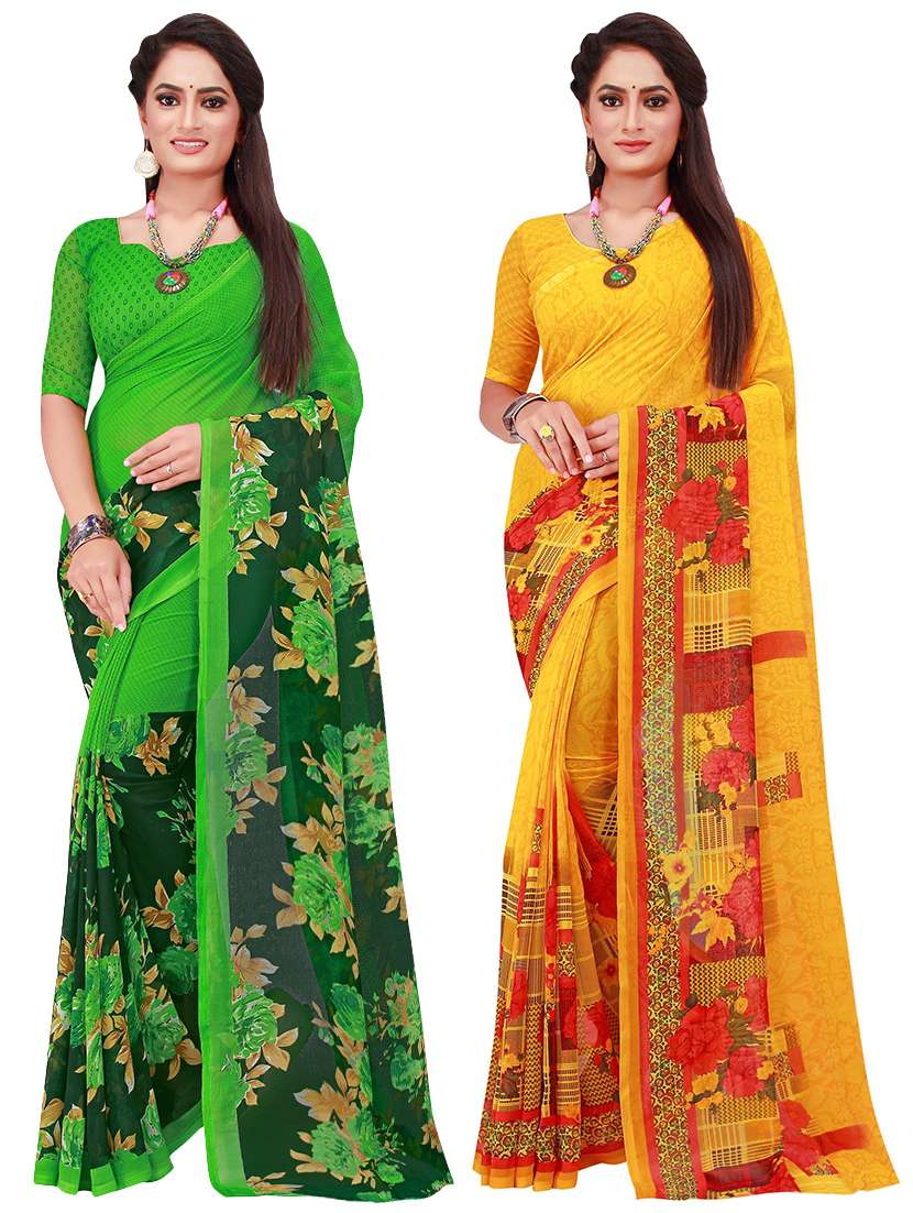 women's saree combo with blouse