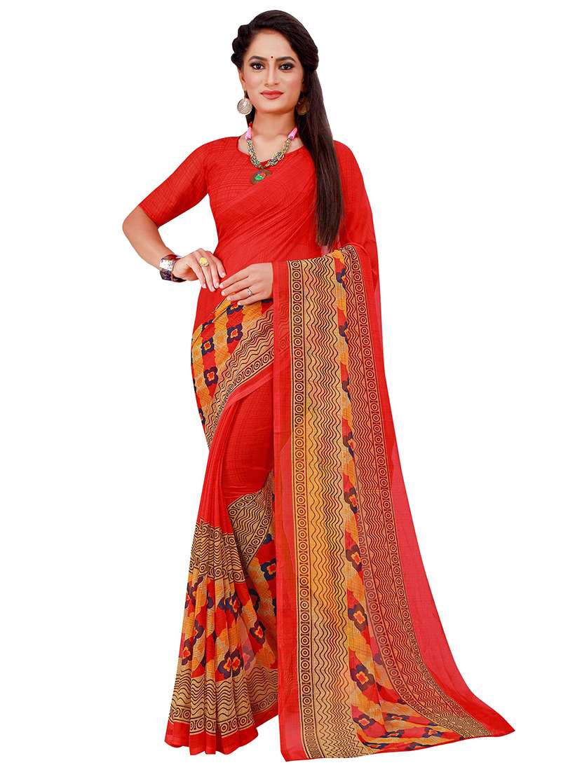 women's saree combo with blouse - 18502015 - Standard Image - 3