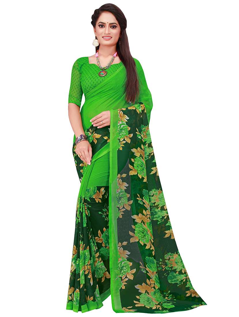 pack of 2 printed sarees  with blouse - 18502028 -  Standard Image - 3