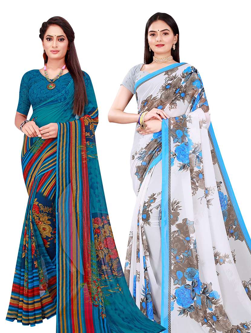 women's saree combo with blouse