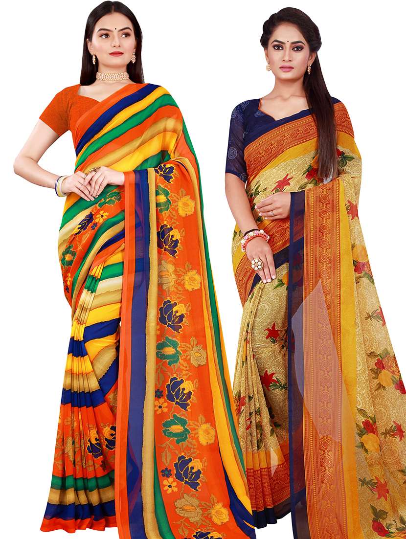 women's saree combo with blouse