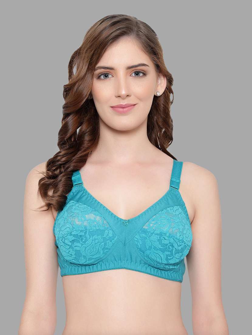 lace detailed non padded regular bra - 18503831 - Zoom Image - 0