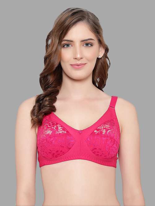 lace detailed non padded regular bra - 18503832 -  Standard Image - 0