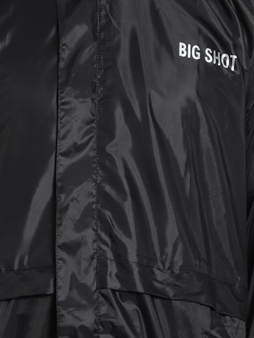 black solid hooded rain suit - 18503965 - Standard Image - 3