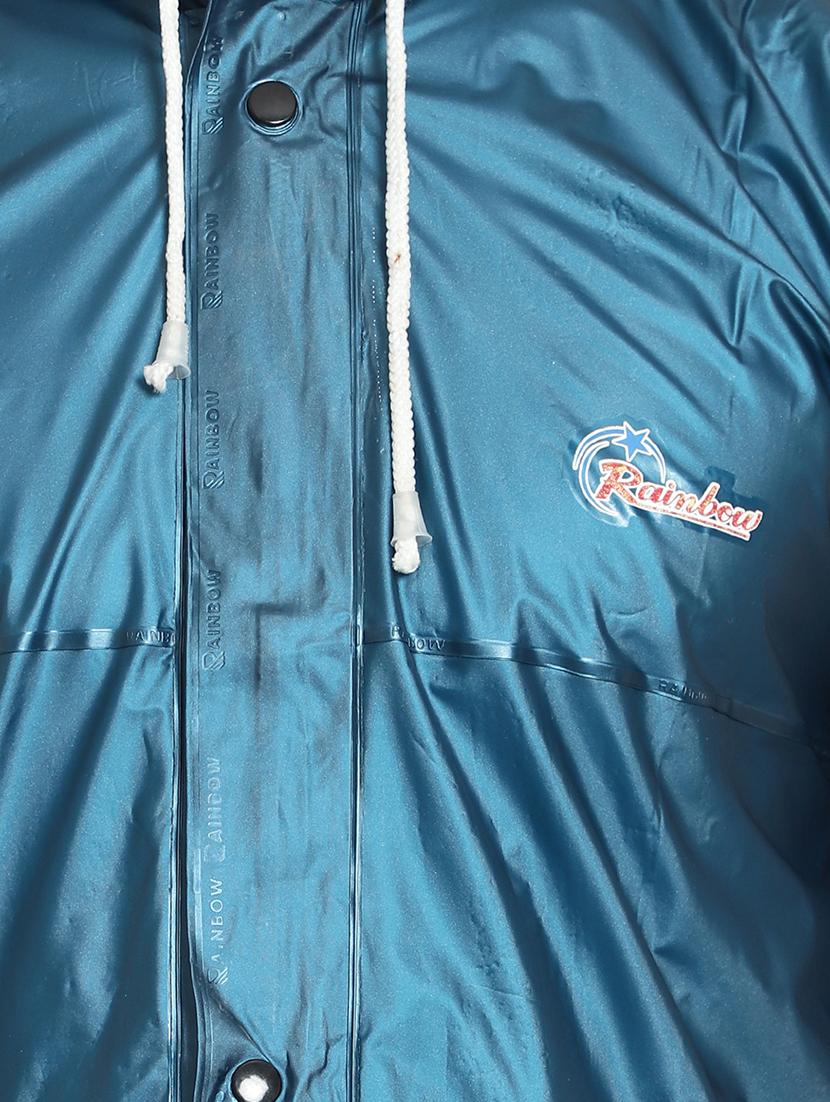 teal solid hooded rain suit - 18503969 - Standard Image - 3