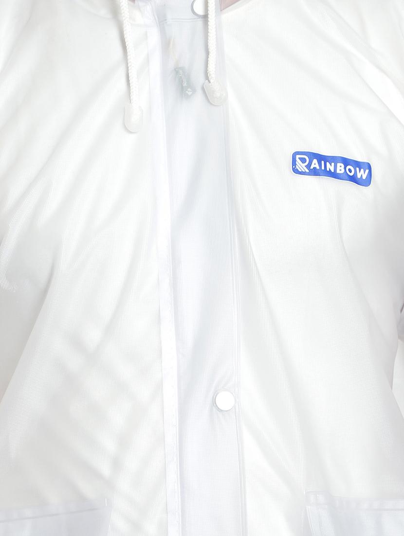 white transparent solid hooded rain suit - 18503973 - Standard Image - 3