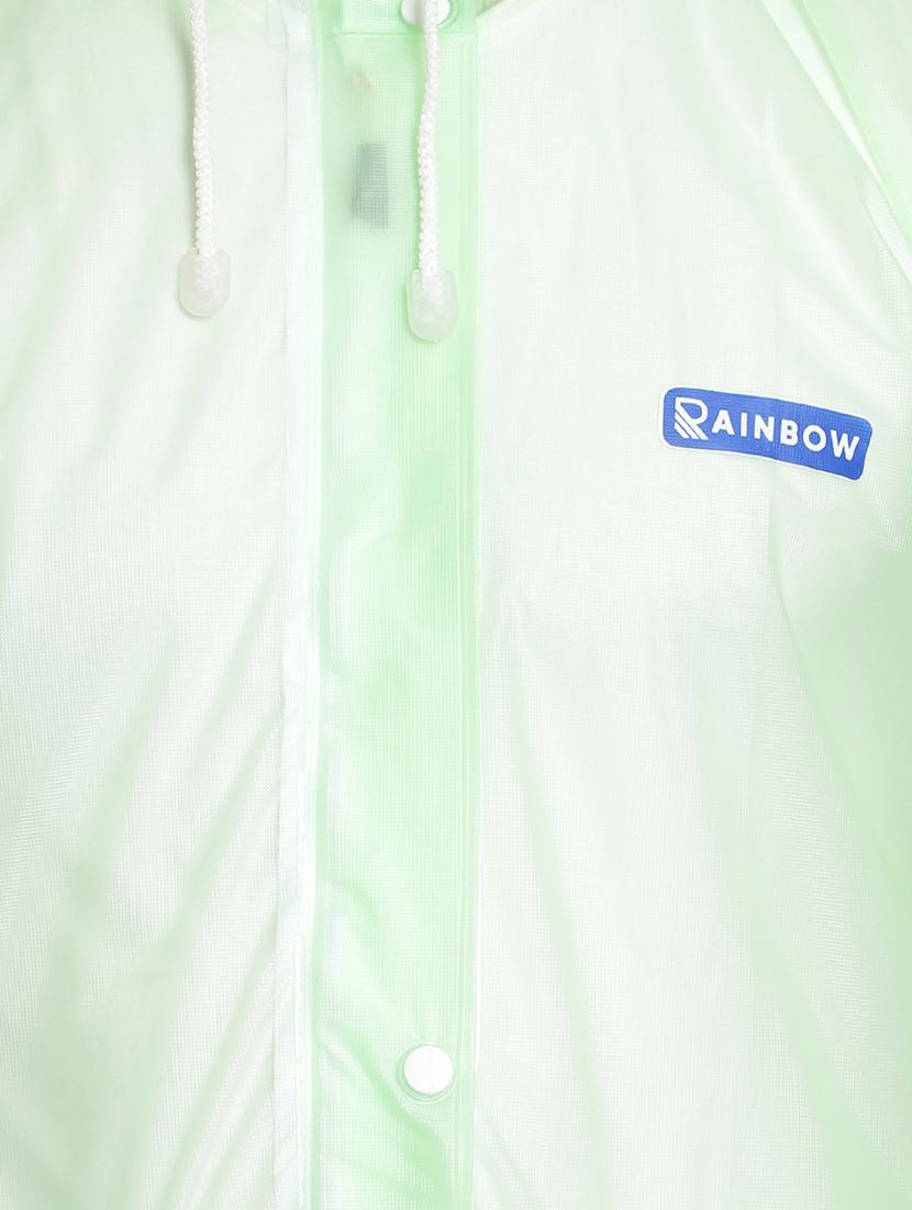 green transparent solid hooded rain suit - 18503977 - Standard Image - 3
