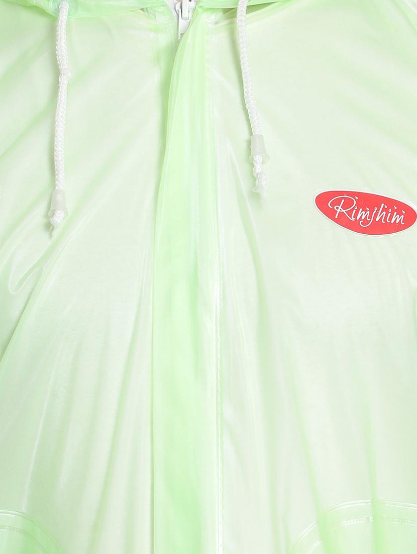 green transparent solid hooded rain suit - 18503986 - Standard Image - 3