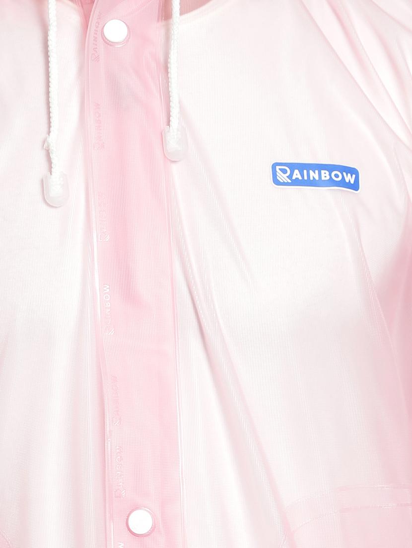 pink transparent solid hooded rain suit - 18504000 - Standard Image - 3