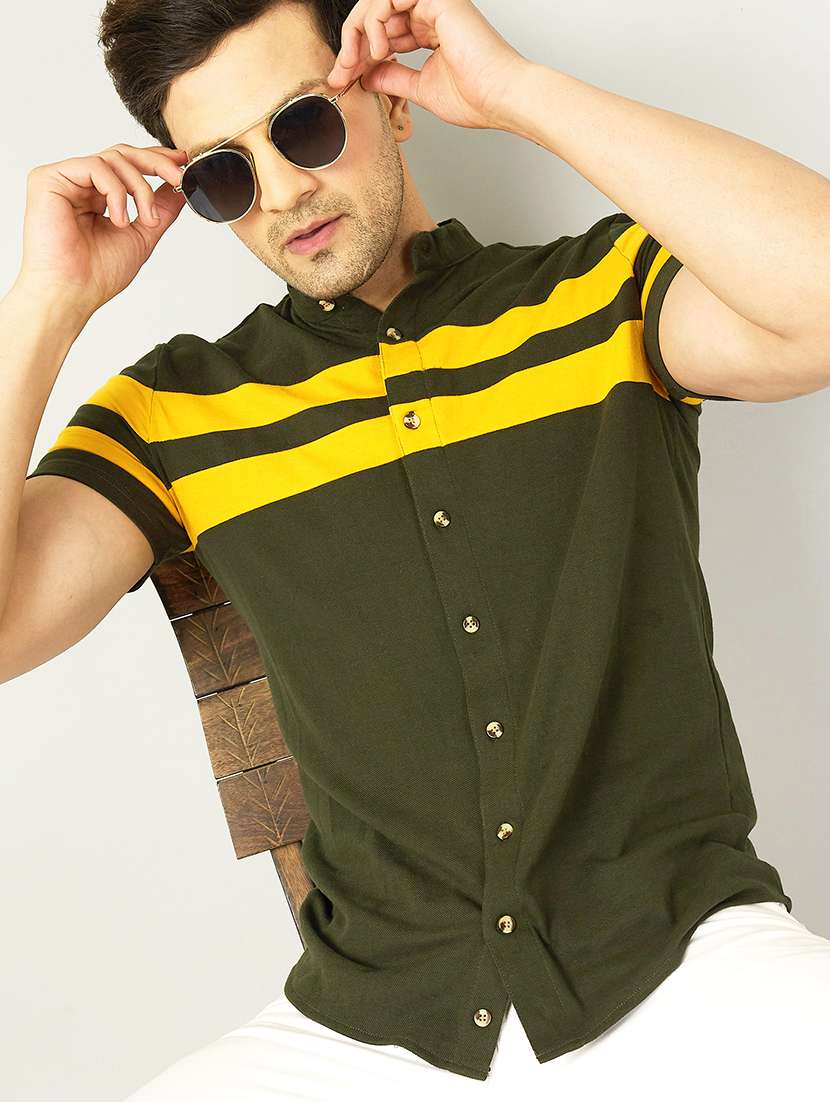mens stripes casual shirt - 18507411 - Zoom Image - 0
