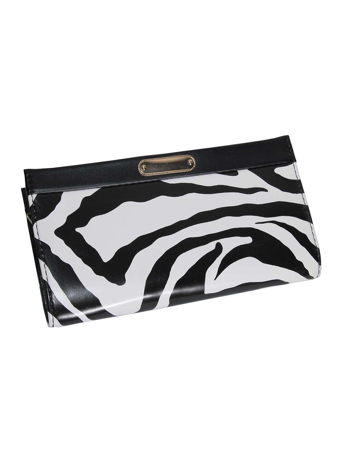 black leatherette (pu) regular clutch - 18507904 -  Standard Image - 3