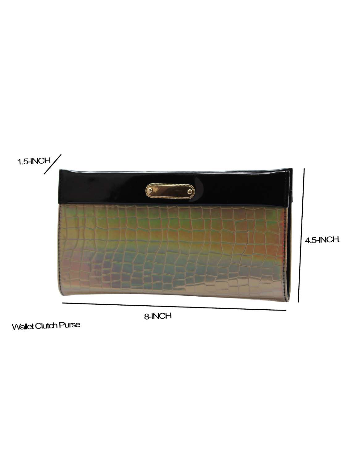multi colored leatherette (pu) regular clutch - 18507907 -  Standard Image - 5