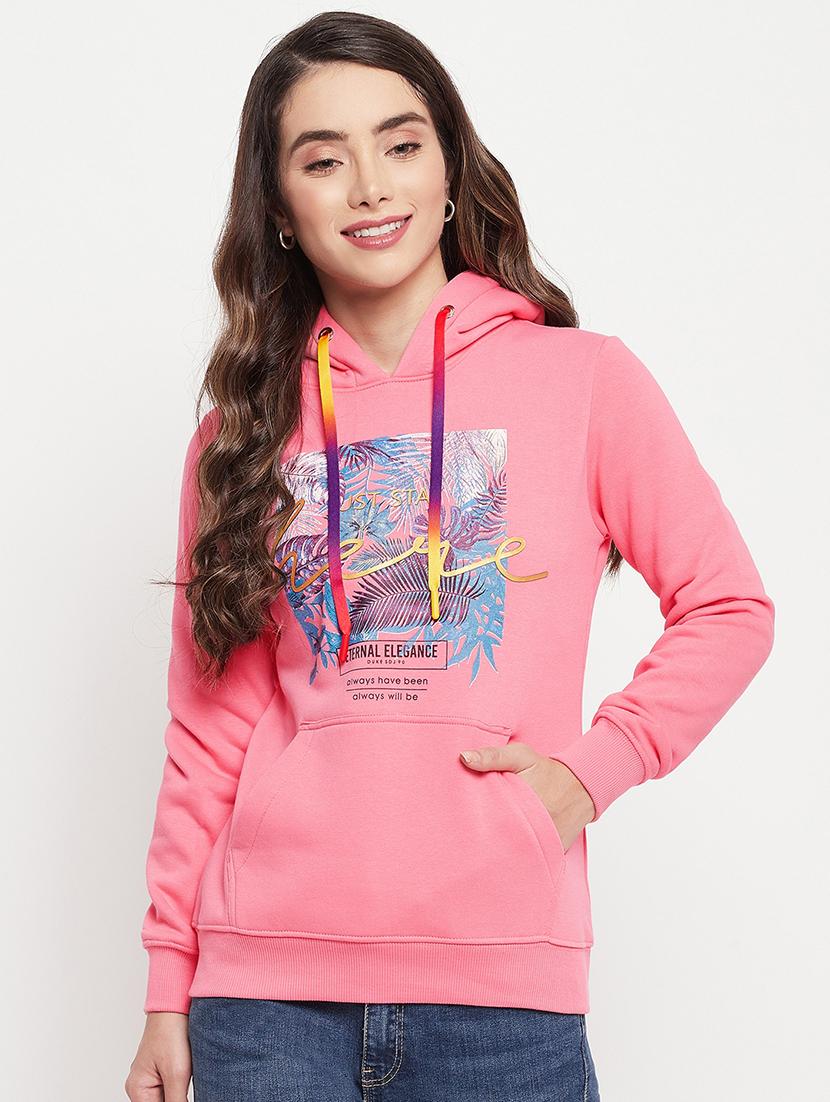 hooded neck graphic sweatshirt - 18507985 - Zoom Image - 0