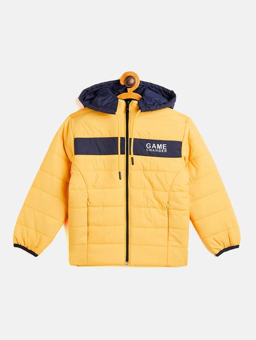 boys hooded neck quilted jacket - 18508033 - Standard Image - 0