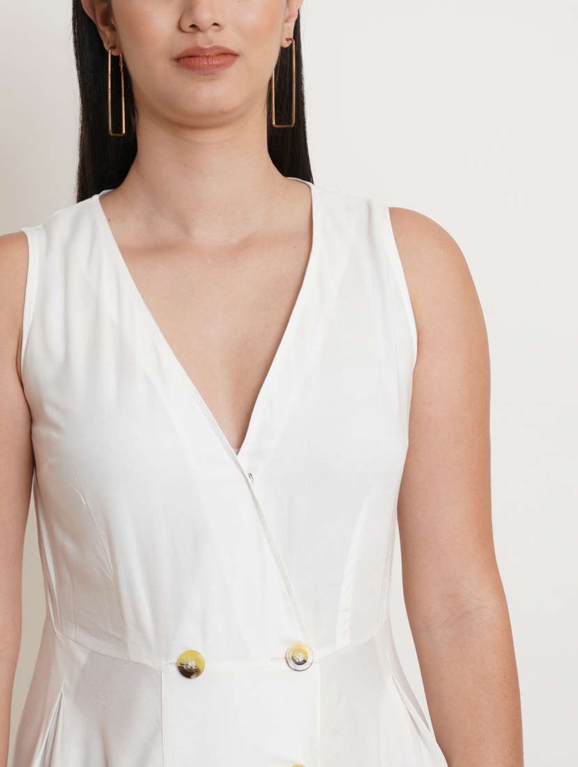 Women's Fit & Flare Solid Dress