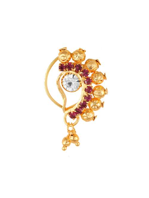 women non piercing maharashtrian nath  - 18509765 -  Standard Image - 0