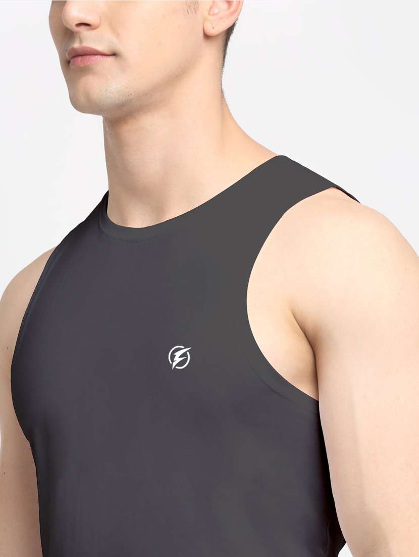 grey solid vest  - 18510180 -  Standard Image - 5