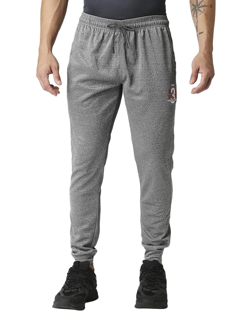 grey solid joggers track pant - 18510400 - Zoom Image - 0