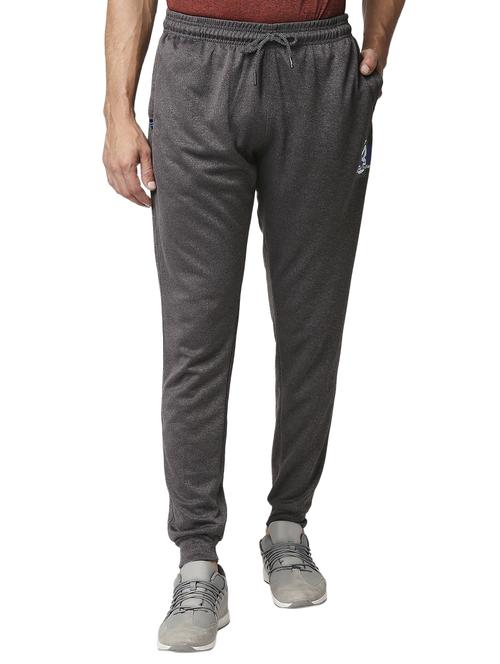 grey solid joggers track pant - 18510402 - Standard Image - 0