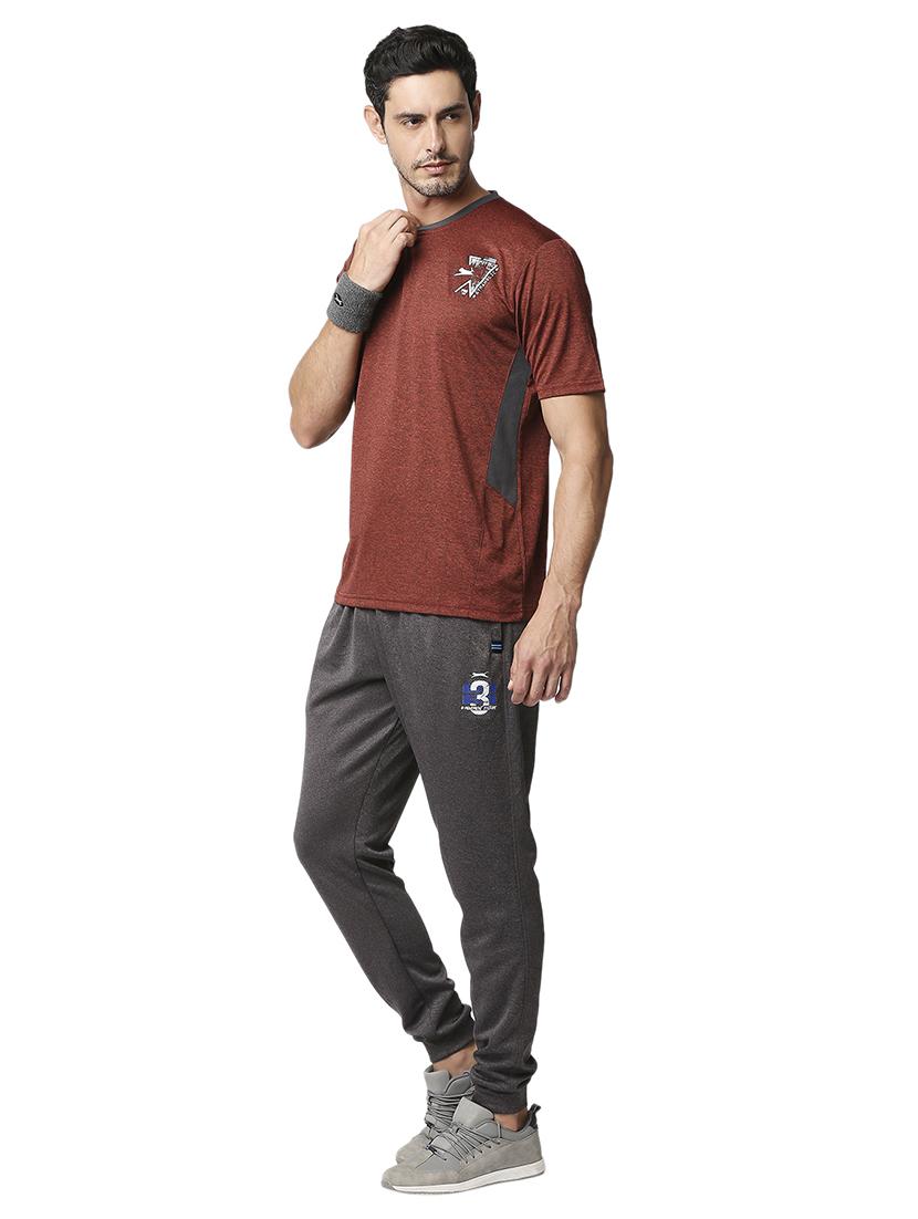 grey solid joggers track pant - 18510402 - Standard Image - 3