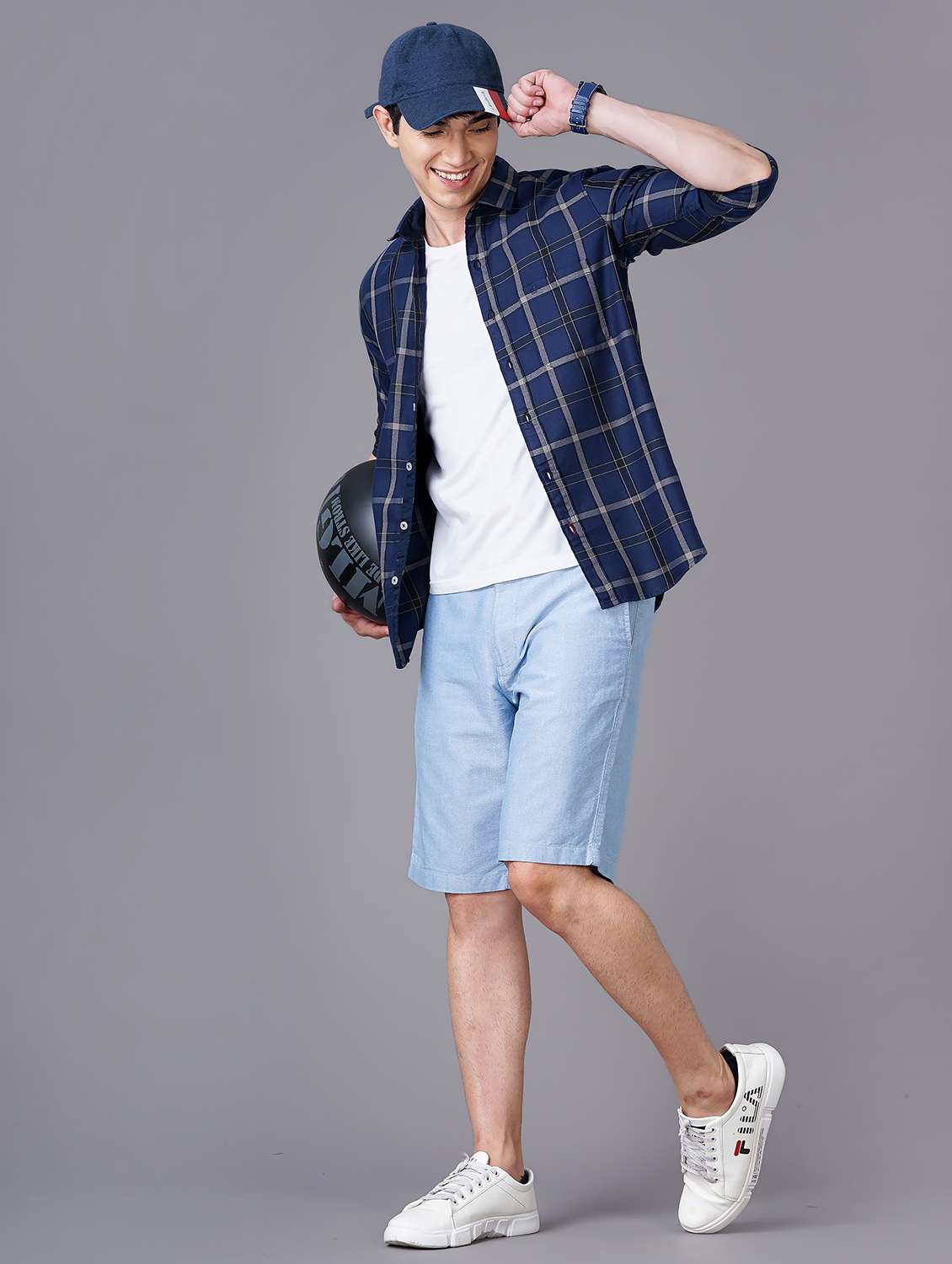 check print casual shirt - 18512117 - Standard Image - 3