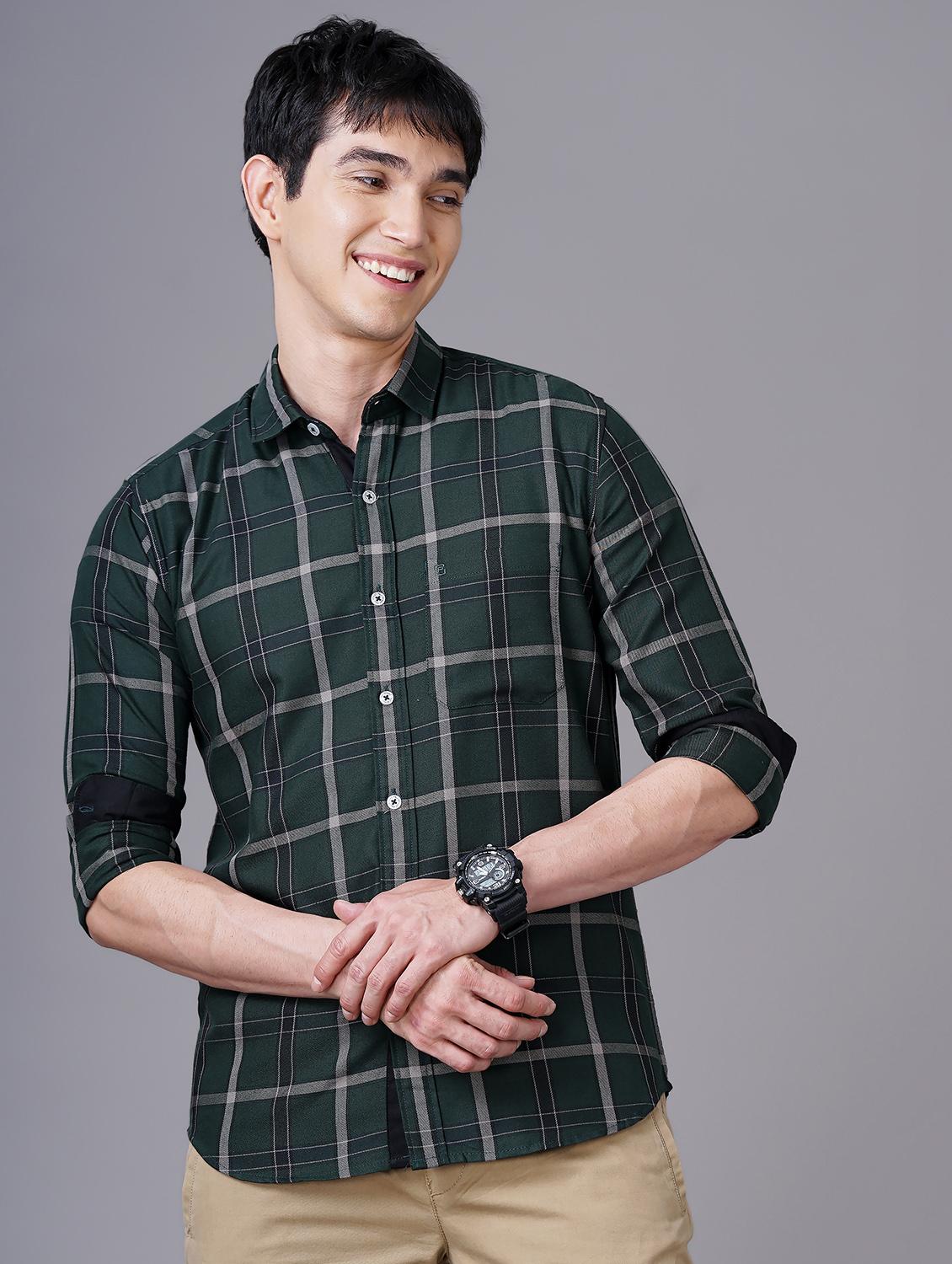 check print casual shirt - 18512118 - Zoom Image - 0