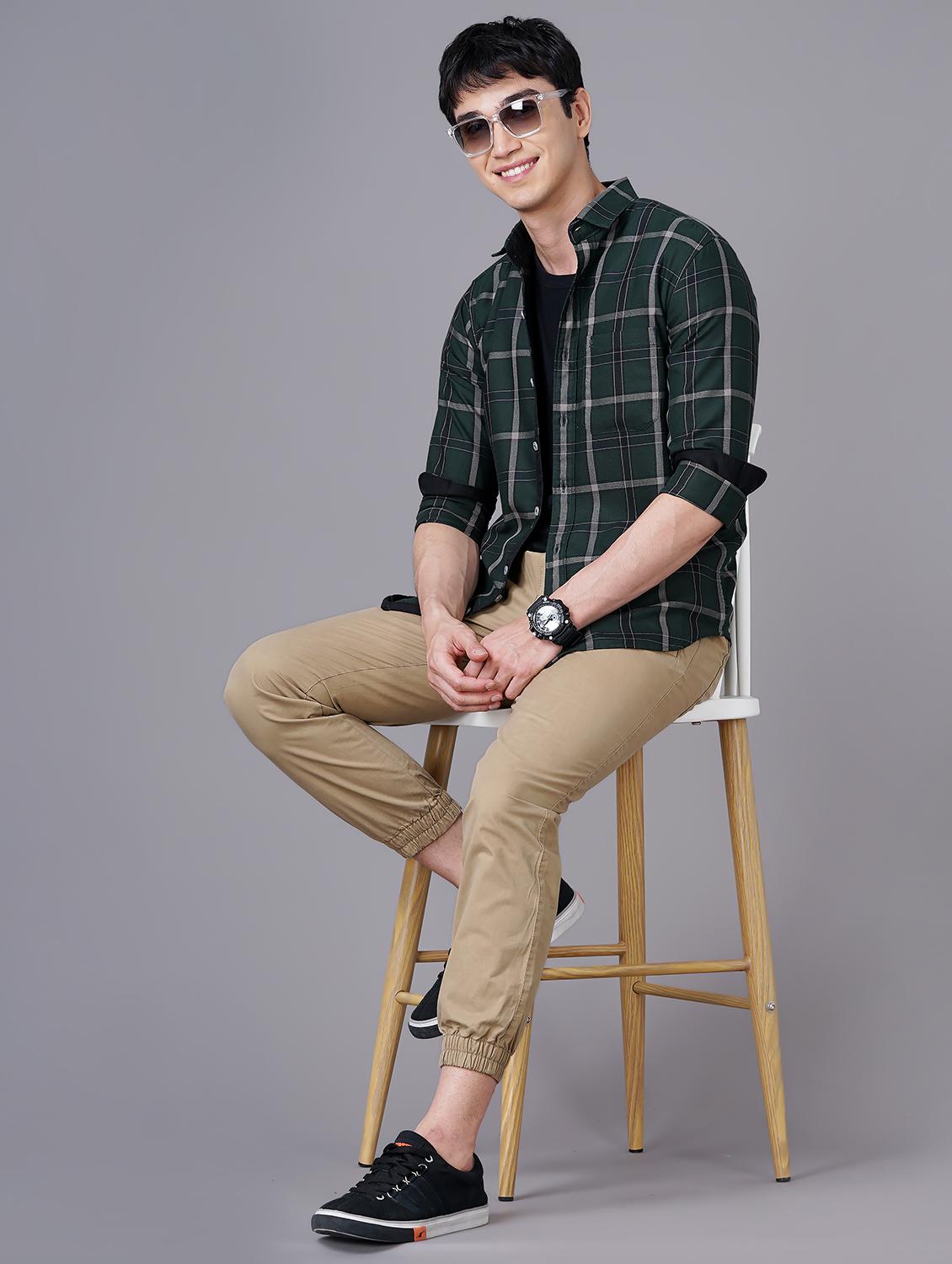 check print casual shirt - 18512118 - Standard Image - 3