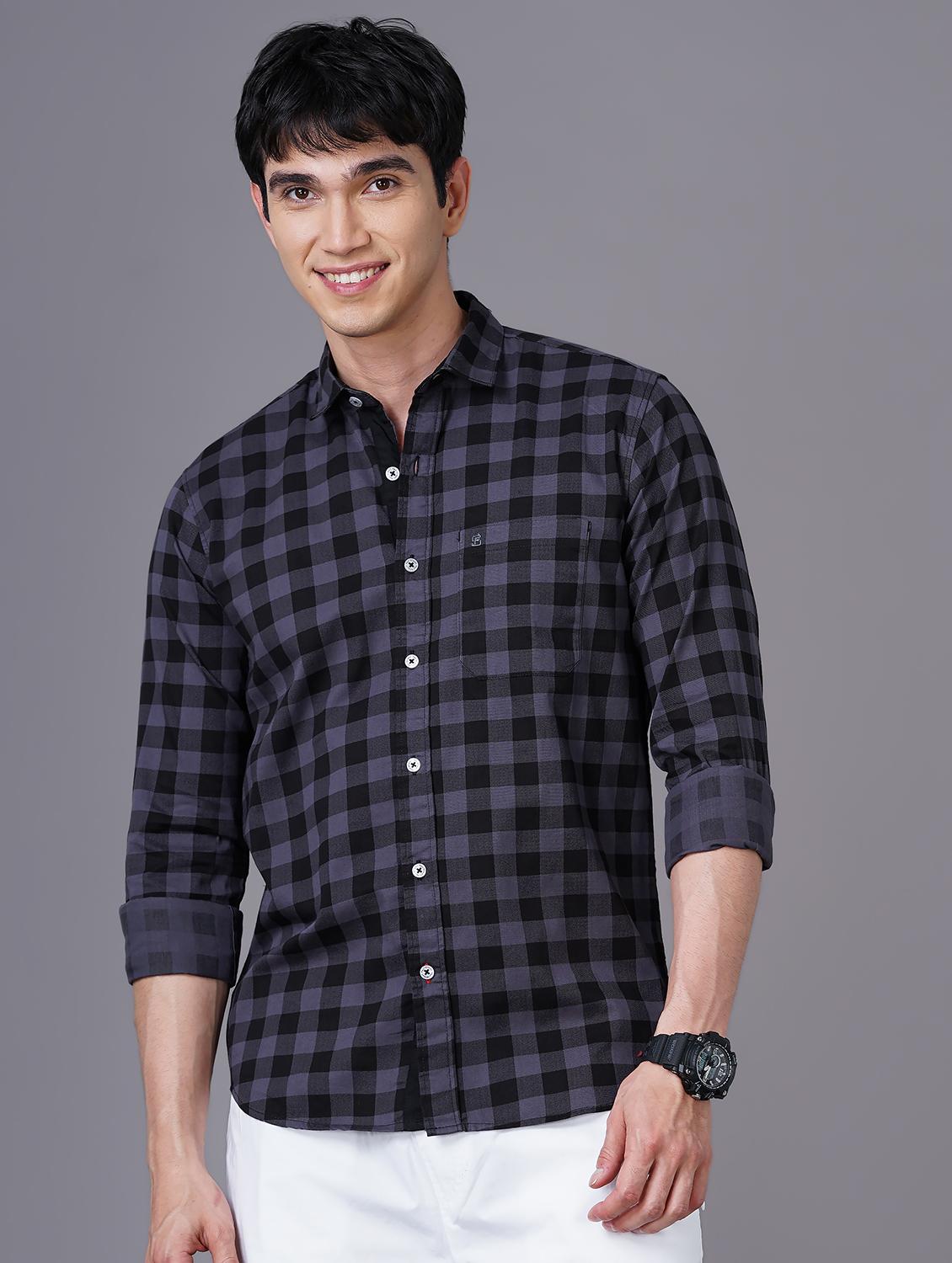 check print casual shirt - 18512128 - Zoom Image - 0