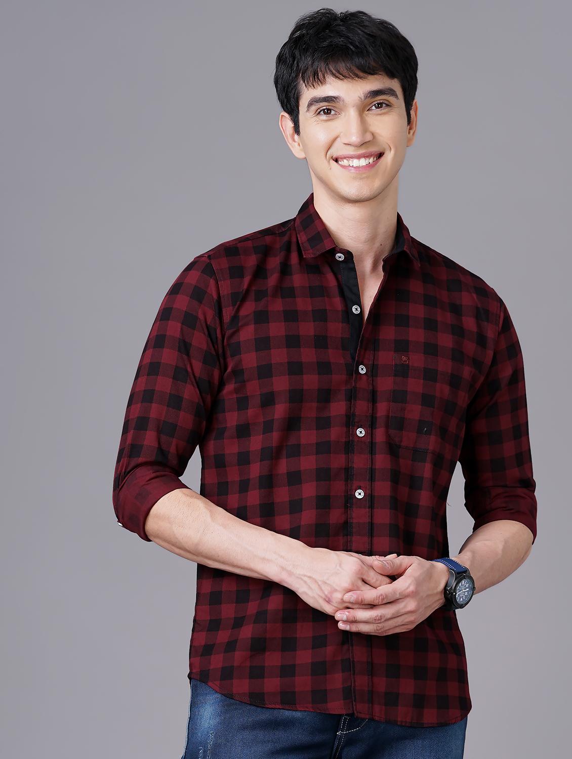 check print casual shirt - 18512130 -  Zoom Image - 0