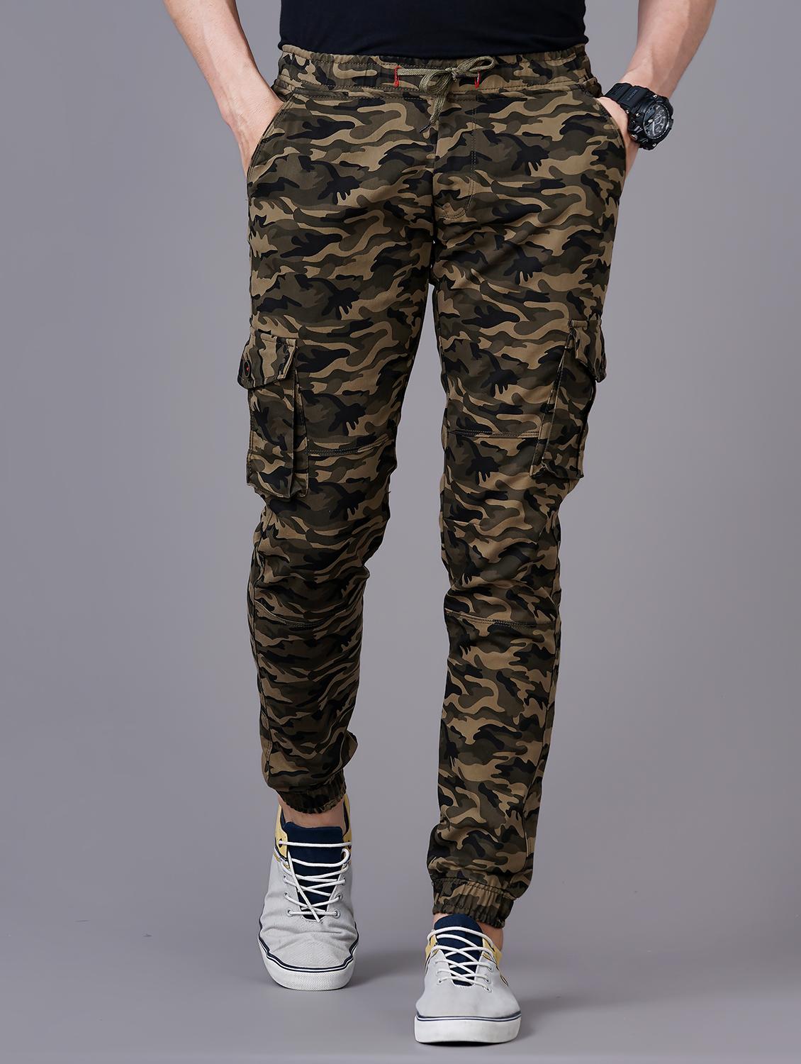 camouflaged cargo casual trouser - 18512138 - Zoom Image - 0