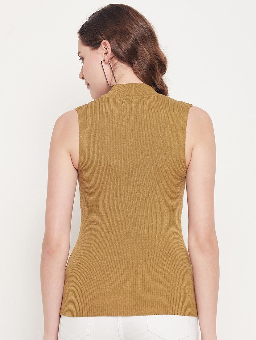 high neck solid pullover - 18512223 - Standard Image - 3