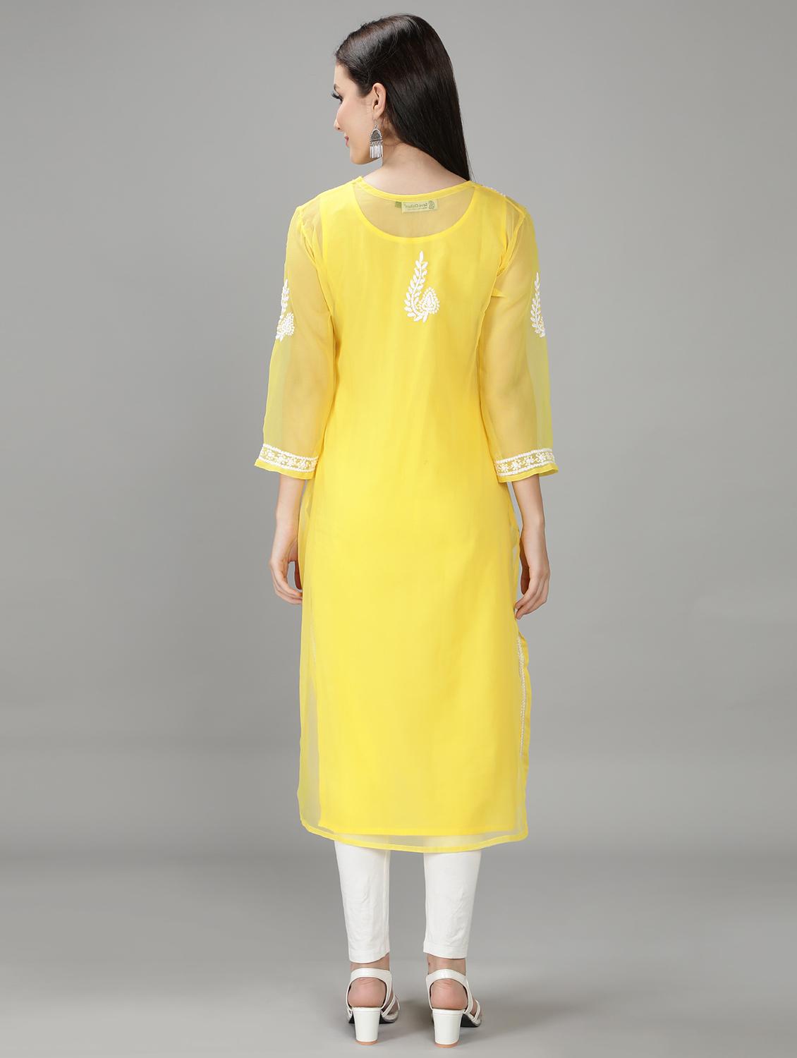 women's straight kurta - 18512719 - Standard Image - 3