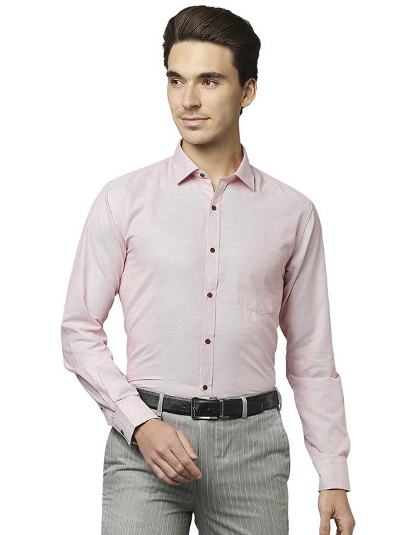 pink solid formal shirt - 18513484 -  Zoom Image - 0
