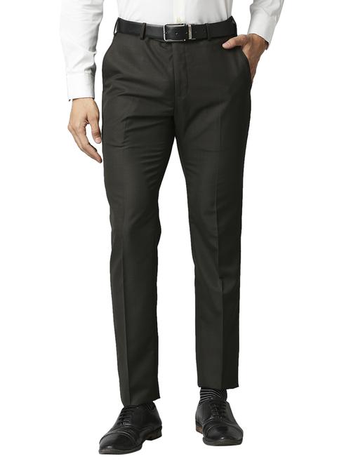 black solid formal trouser - 18513798 -  Standard Image - 0