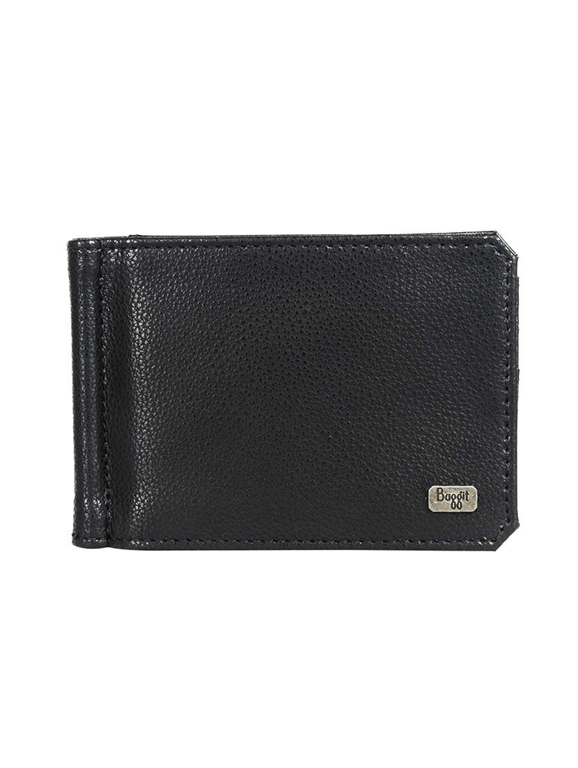 black pvc wallet