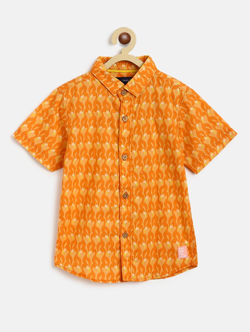 boys orange printed shirt - 18515425 - Zoom Image - 0