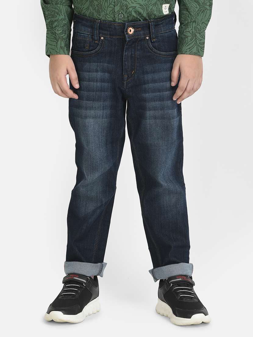 boy's plain slim fit jeans