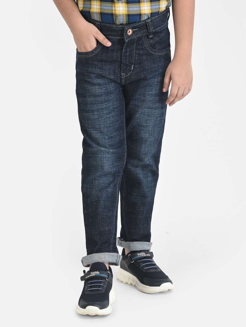 boy's plain slim fit jeans