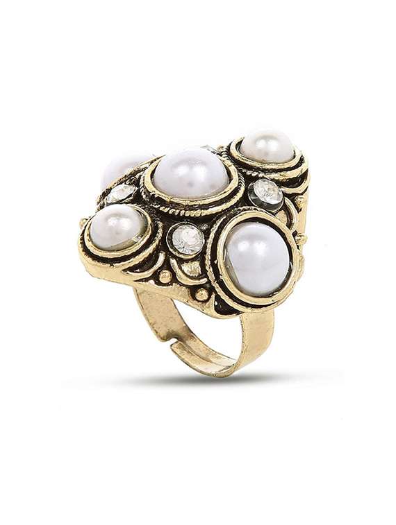 gold brass finger  ring