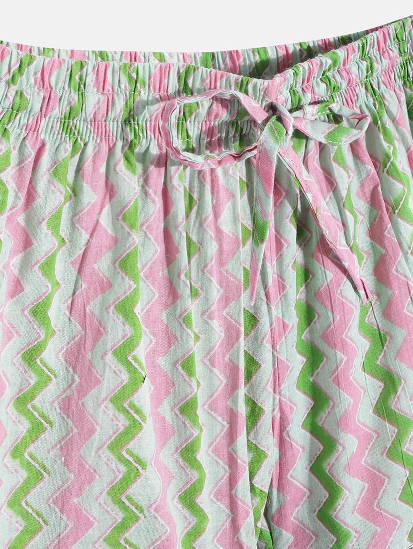 girls printed kurta sharara suit set - 18517012 - Standard Image - 5