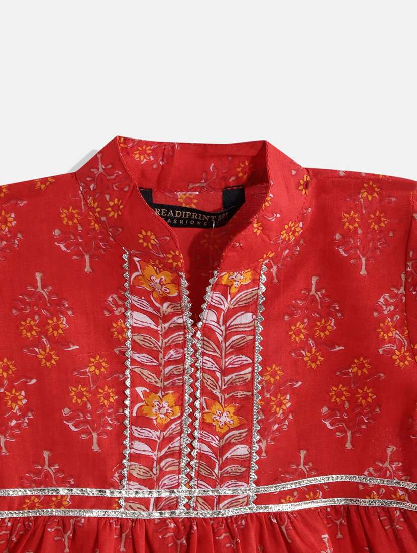 girls gota work kurta sharara set  - 18517014 -  Standard Image - 3